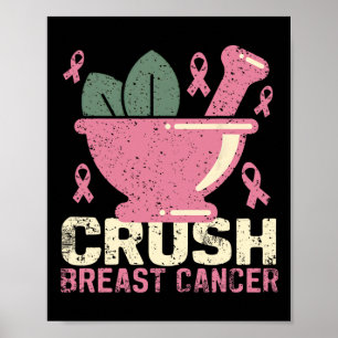 Brustkrebs-Bewusstsein Rosa Band Poster