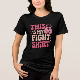 Brustkrebs-Bewusstsein Rosa Band Tri-Blend Shirt