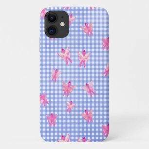 Brustkrebs-Bewusstsein rosa Bandschmetterling Case-Mate iPhone Hülle