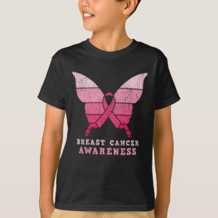 Brustkrebs-Bewusstsein rosa Butterfly-Geschenk T-Shirt