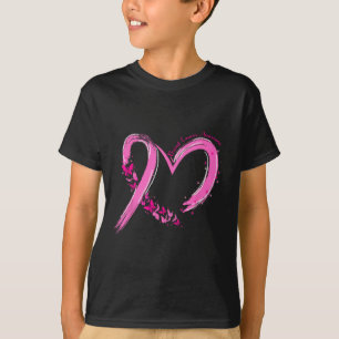 Brustkrebs-Bewusstsein rosa Butterfly-Stütze T-Shirt
