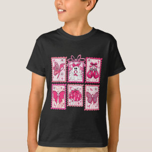 Brustkrebs Bewusstsein rosa Geist Bow Coquette Wo T-Shirt