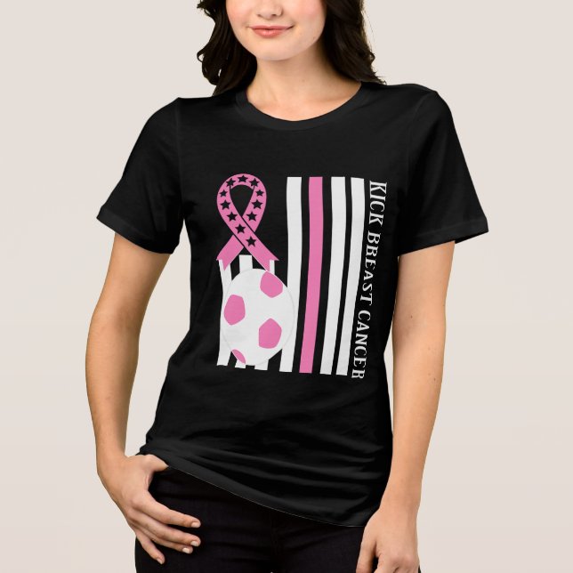 Brustkrebs-Bewusstsein rosa Ribbon Kampf T - Shirt (Vorderseite)