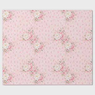 Brustkrebs-Bewusstsein Rosa-Schleife-Geschenkpapie Geschenkpapier