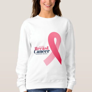 Brustkrebs-Bewusstsein rosa Schleifendesign Sweatshirt
