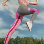 Brustkrebs-Bewusstsein rosa Streifen Band Leggings<br><div class="desc">Dieses Design wurde durch digitale Kunst erstellt und kann personalisiert werden, indem Sie auf den Knopf Anpassen klicken und die Farbe ändern, einen Namen, Initialen oder Ihre Lieblingssprache hinzufügen. Kontaktieren Sie mich unter colorflowcreations@gmail.com , wenn Sie dieses Design für ein anderes Produkt haben möchten. Kaufen Sie meine originale abstrakte Acrylmalerei...</div>