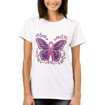 Brustkrebs-Bewusstsein Schmetterling Blumengrenze