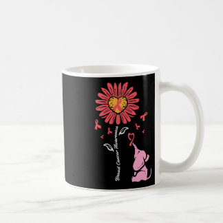 Brustkrebs Bewusstsein Sonnenblumen Elephant Girl Kaffeetasse
