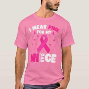 Brustkrebs-Bewusstsein trage ich Rosa für meine Ni T-Shirt