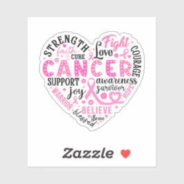 Brustkrebs-Bewusstsein Vinyl-Aufkleber Aufkleber