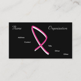 Brustkrebs-Bewusstsein Visitenkarte
