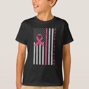 Brustkrebs-Bewusstsein zurück The Pink USA Patriot T-Shirt