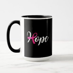 Brustkrebs-Bewusstseins-Geschenk-Hoffnungs-Tasse Tasse