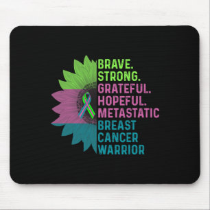 Brustkrebs-Bewusstseins-Kampfunterstützer Mousepad