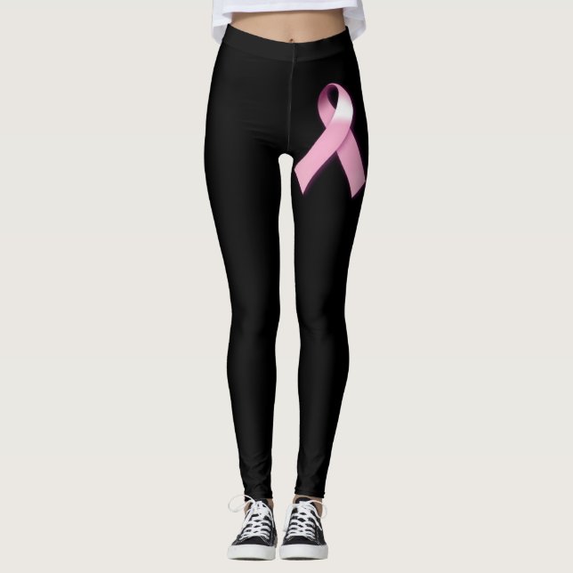 Brustkrebs-Bewusstseins-Leggings Leggings (Vorderseite)