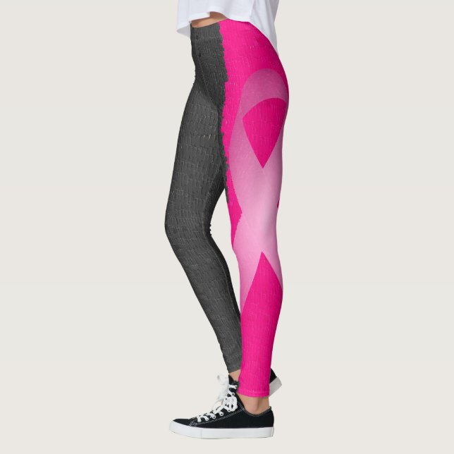 Brustkrebs-Bewusstseins-Leggings Leggings (Links)