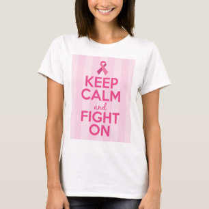 Brustkrebs-Bewusstseins-T - Shirt - behalten Sie
