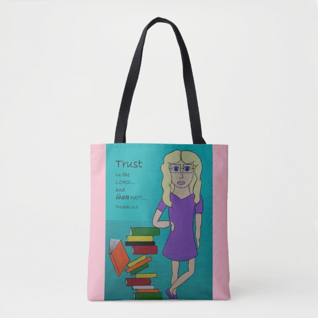 Brustkrebs-Bewusstseins-Weiß-Mager-nicht Tasche (Vorderseite)