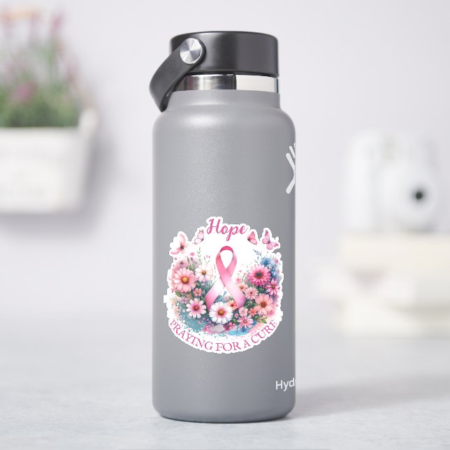 Brustkrebs-Bewusstseinsband Aufkleber (HydroFlask)