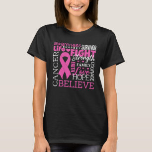 Brustkrebs-Bewusstseinsbildung Brustkrebs T-Shirt