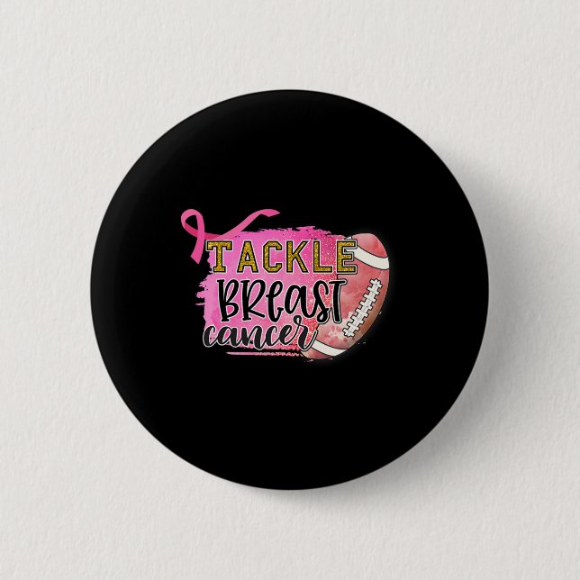 Brustkrebs-Bewusstseinsbildung gegen Brustkrebs Button (Vorderseite)