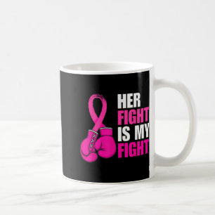 Brustkrebs-Bewusstseinsjunge von Husband Support S Kaffeetasse