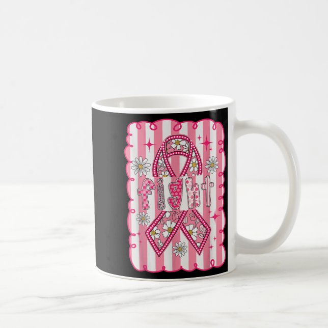 Brustkrebs-Bewusstseinskampf Kaffeetasse (Rechts)
