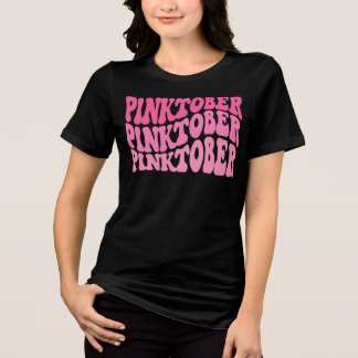 Brustkrebs-Bewusstseinsmonat PinkOctober Blend Tri-Blend Shirt