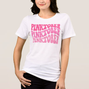 Brustkrebs-Bewusstseinsmonat PinkOctober Blend Tri-Blend Shirt