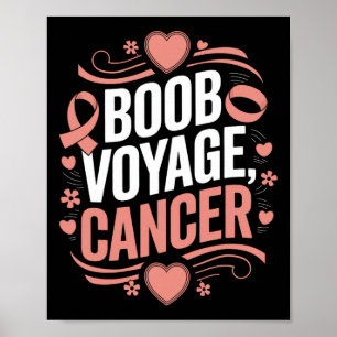 Brustkrebs-Bewusstseinsmonat Rosa Ribbon Chemothe Poster