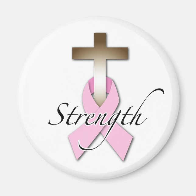 Brustkrebs-Bewusstseinsstärke Magnet (Vorne)