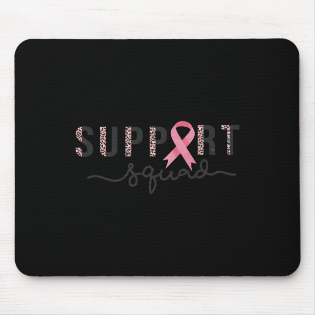Brustkrebs-Bewusstseinsstufe Rosa Schleife Mousepad (Vorne)