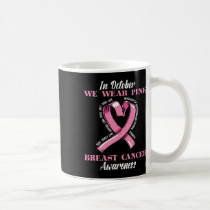 Brustkrebs-Bewusstseinsüberleben Rosa Ribbon Warri Kaffeetasse