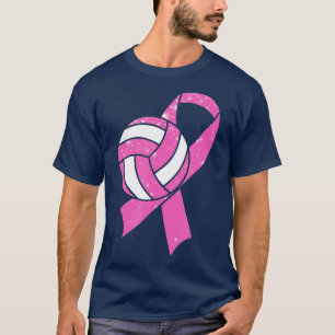 Brustkrebs-Bewusstseinsüberlebnis kämpfen Volleyba T-Shirt