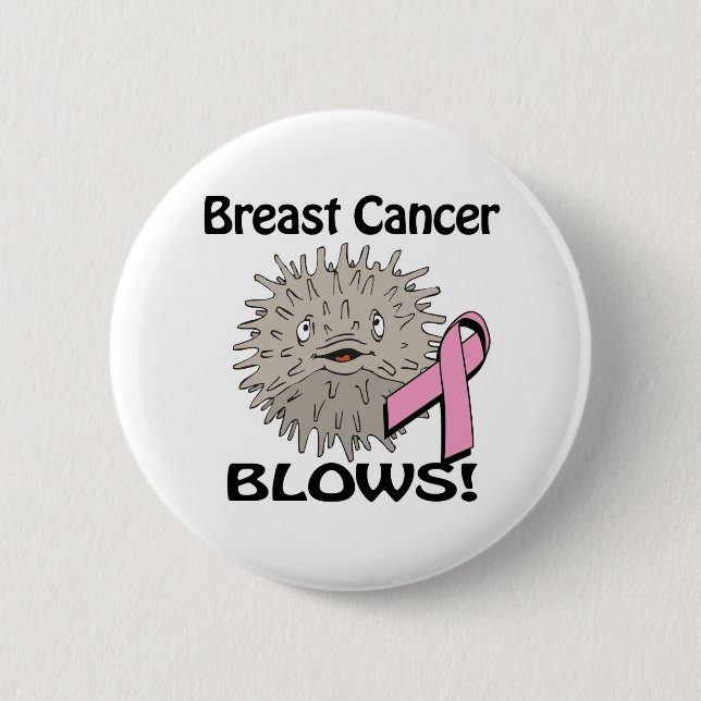 Brustkrebs bläst Bewusstseinsbildung Button (Vorderseite)