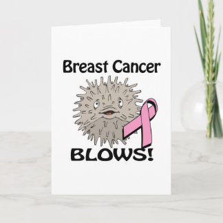 Brustkrebs Blows Awareness Design Karte