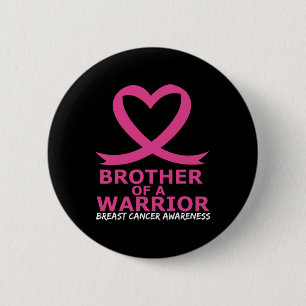 Brustkrebs Bruderschaft eines kriegerischen rosa H Button