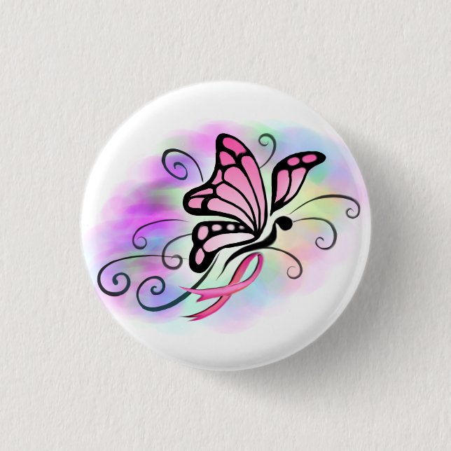 Brustkrebs Button (Vorderseite)