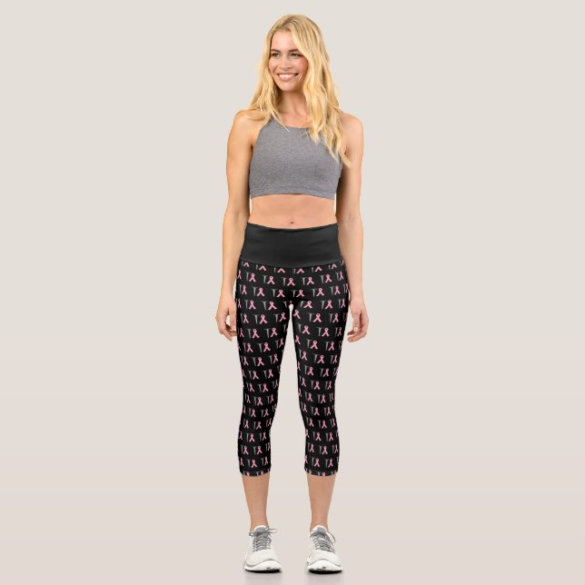 Brustkrebs Capri Leggings (Vorderseite)