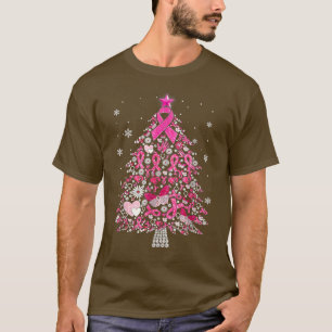 Brustkrebs - Dekoration Weihnachtsbaum S T-Shirt