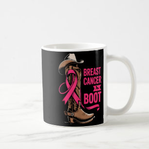Brustkrebs den Laufpass geben Cowboy-Design Kaffeetasse