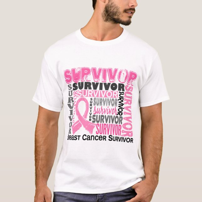 Brustkrebs des Überlebend-10 T-Shirt (Vorderseite)