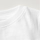 Brustkrebs-Engels-kundengerechter Säuglings-T - Baby T-shirt (Detail - Hals/Nacken (in Weiß))