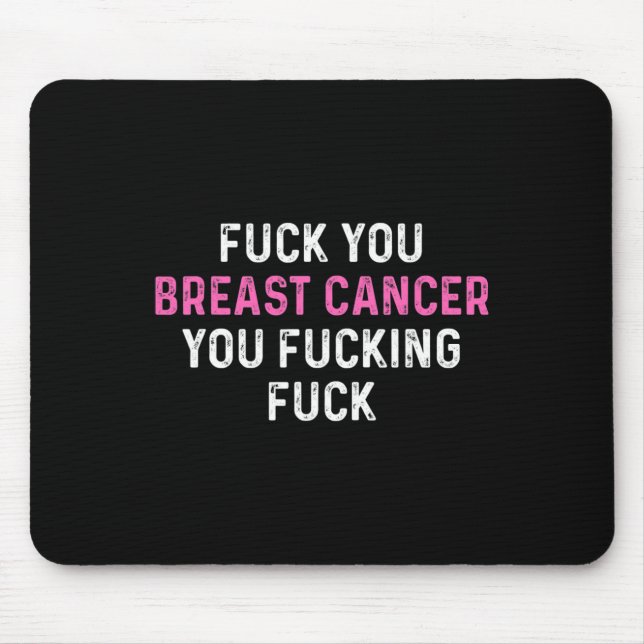Brustkrebs Fick Brustkrebs Bewusstsein Mousepad (Vorne)