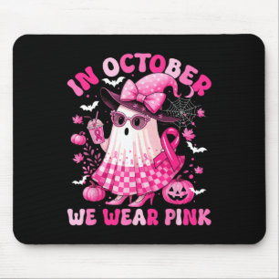 Brustkrebs Frauen Girl Bow Geist im Oktober Wir W Mousepad