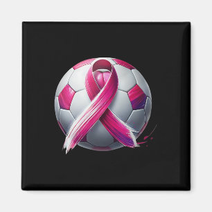 Brustkrebs-Fußball Byll Pink Ribbon Kick für eine Magnet