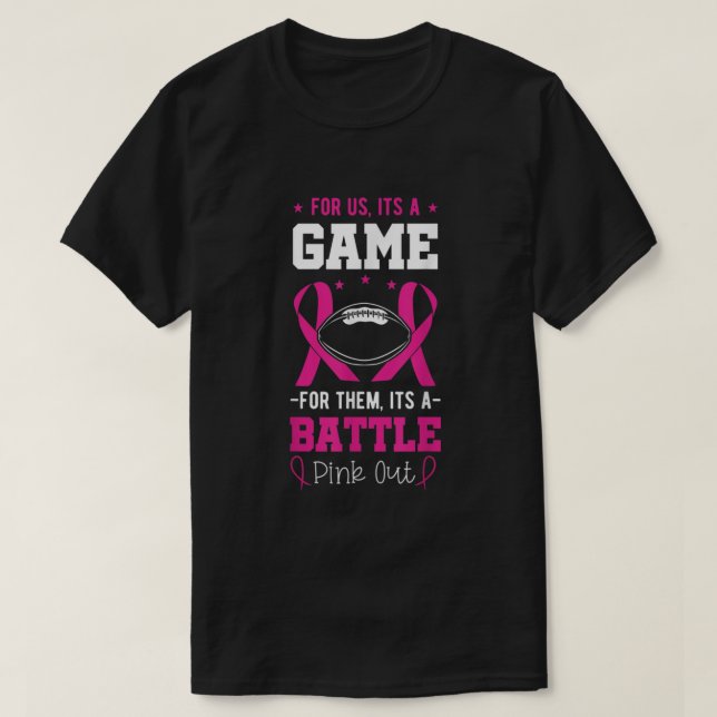 Brustkrebs Fußball Rugby Coach Survivor Pink R T-Shirt (Design vorne)