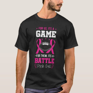Brustkrebs Fußball Rugby Coach Survivor Pink R T-Shirt