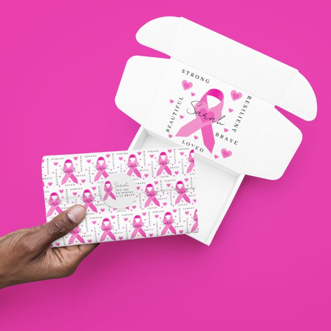 Brustkrebs-Gewebe Seidenpapier (Empower someone with cancer with this thoughtful personalized tissue paper! Matching collection! )