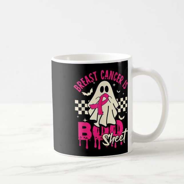 Brustkrebs-Halloween-Bewusstsein Kaffeetasse (Rechts)